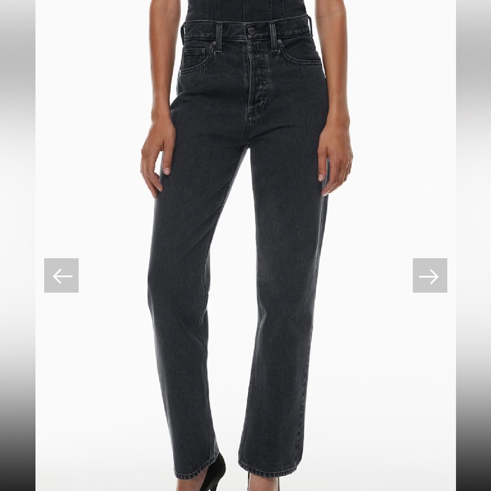 Denim Forum Black Joni high Rise Loose